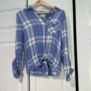 ALTAR’D STATE tie-front flannel